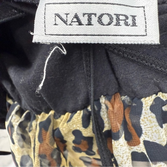 Natori Vintage Leopard Semi-Sheer Bodysuit Sz Small - Picture 9 of 9